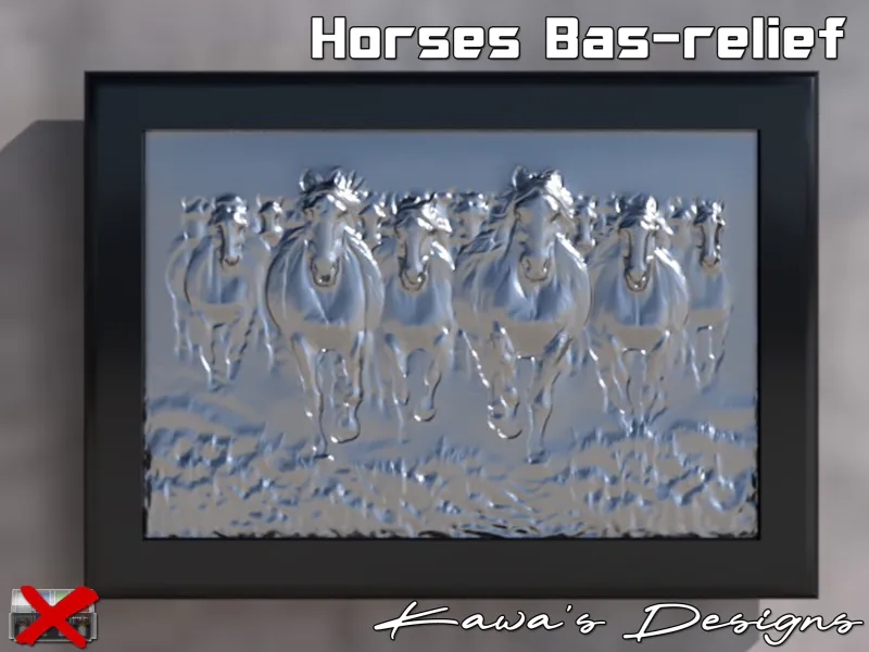 Horses Bas-Relief