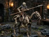 Mounted Skeleton Spearman - Tabletop Miniature-0