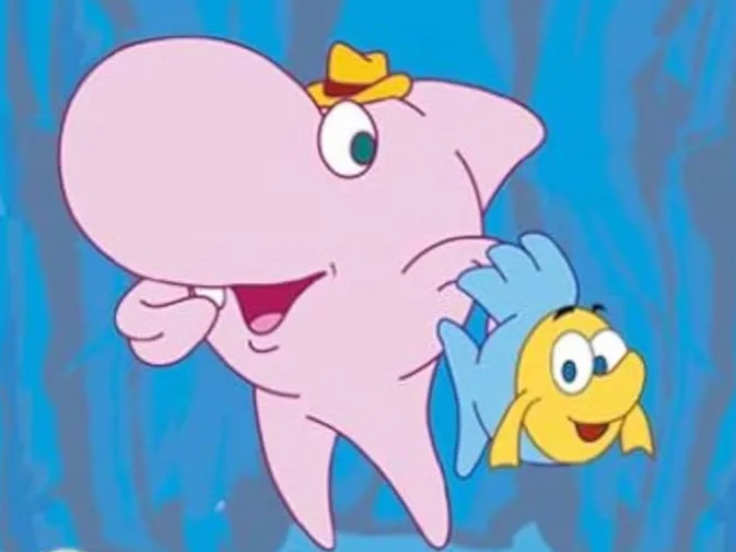 Sharky and George diorama