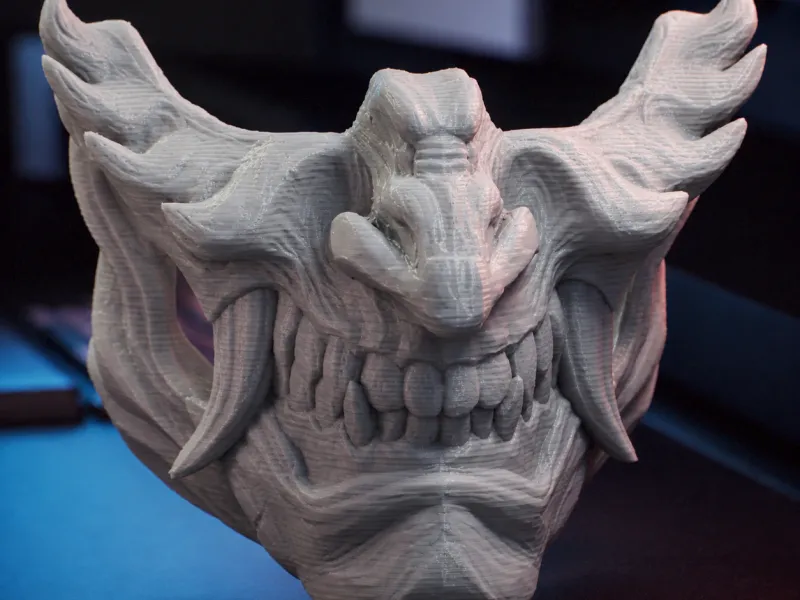 Yoshitsune Minamoto Mask from Way of the Sword Fan Art