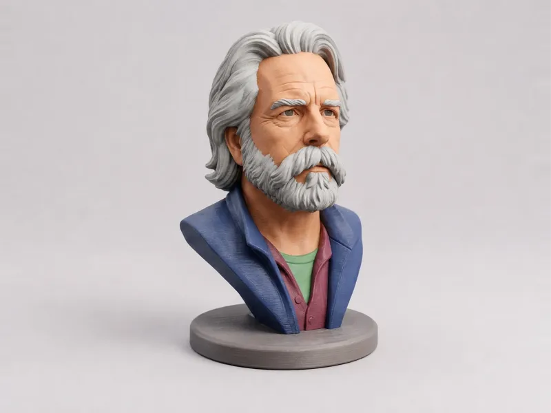 Bob Weir Bust - Grateful Dead Portrait Sculpture