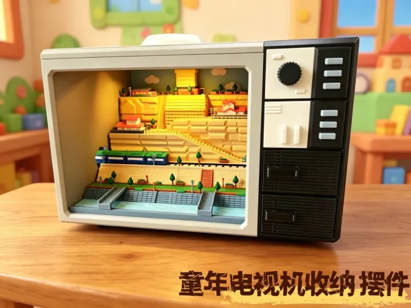 懐かしのテレビ風収納ボックス