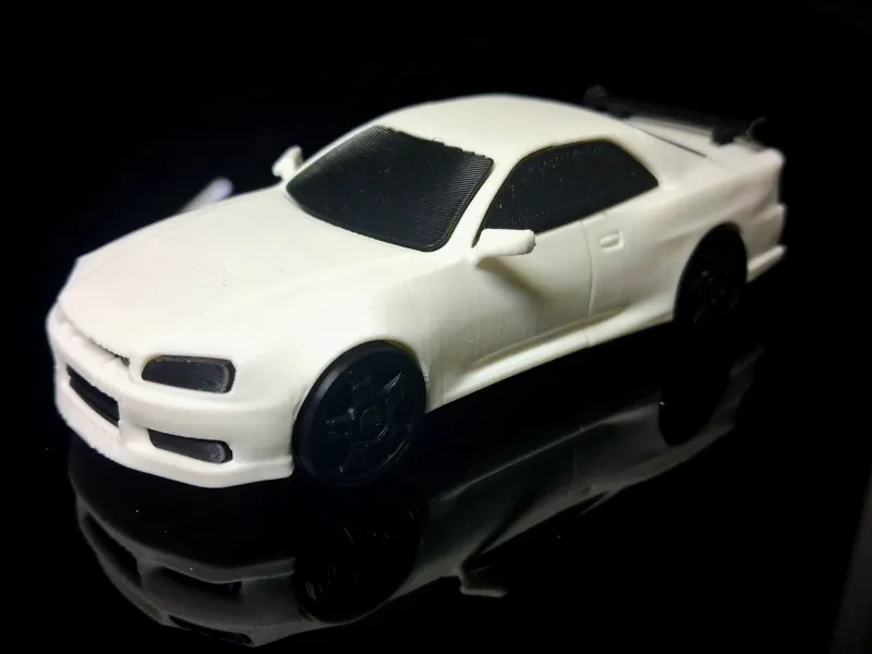 MODELO DE COCHE GT-R34 ESCALA 1/43 / SIN AMS