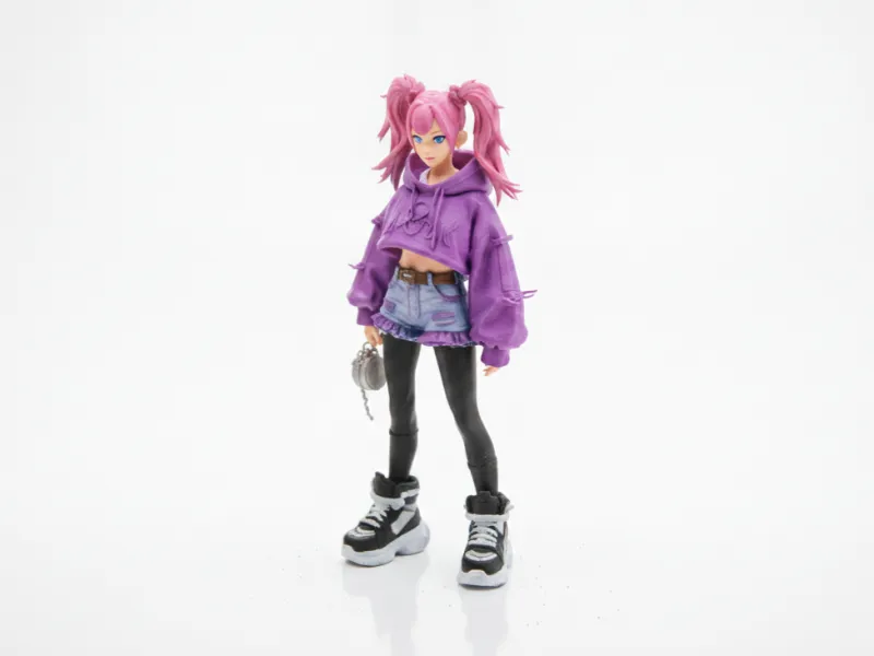 Gamer Girl Figurine Female Character 3D Printable
