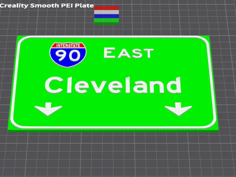 Highway Sign - Cleveland