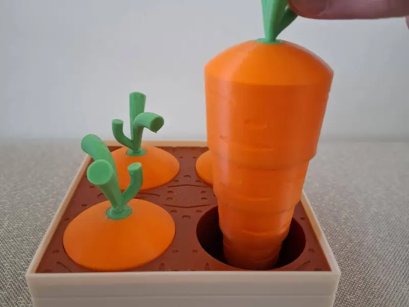Worteltrekspel - Carrot pick game