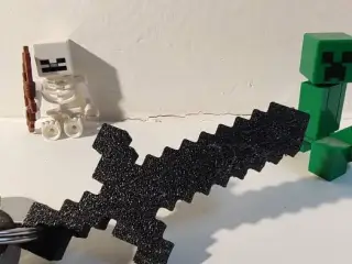 Minecraft sword keychain