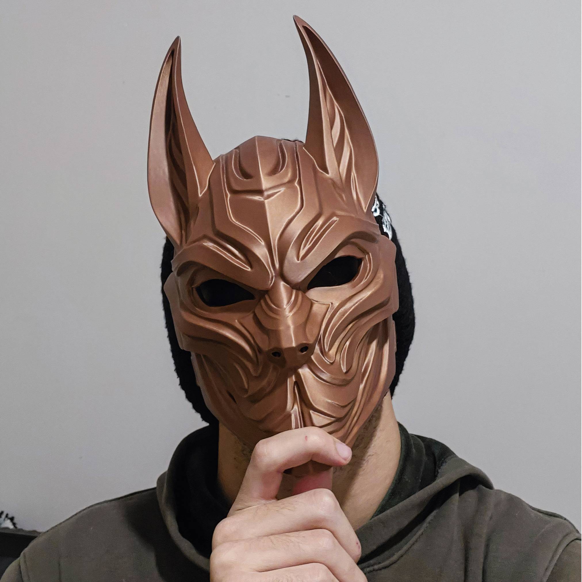 Stylized Anubis Mask STL – High Detail 3D Print