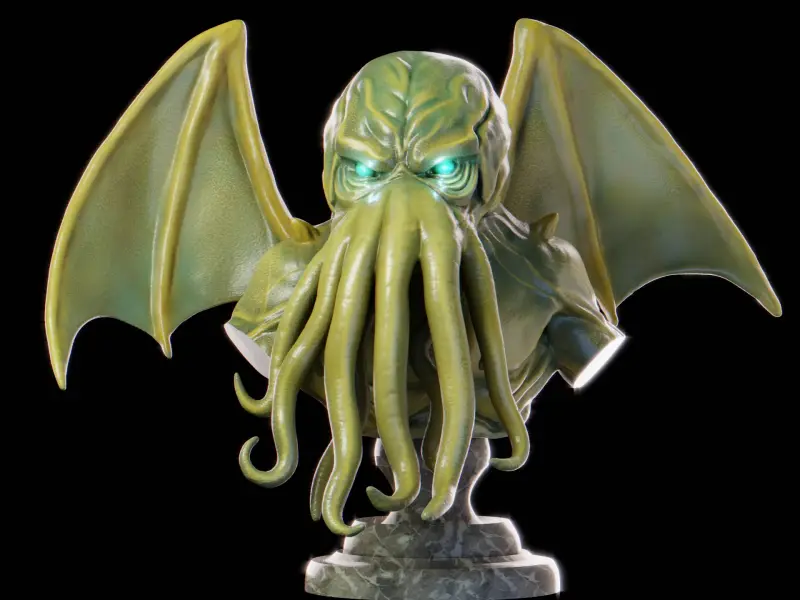 Cthulhu Bust – Lovecraftian Horror | STL for 3D Printing
