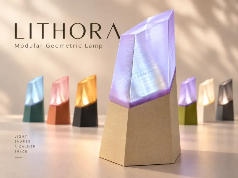 LITHORA – Modular Geometric desk Lamp