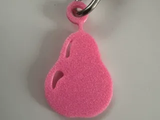 Natural Pear Shape Keychain