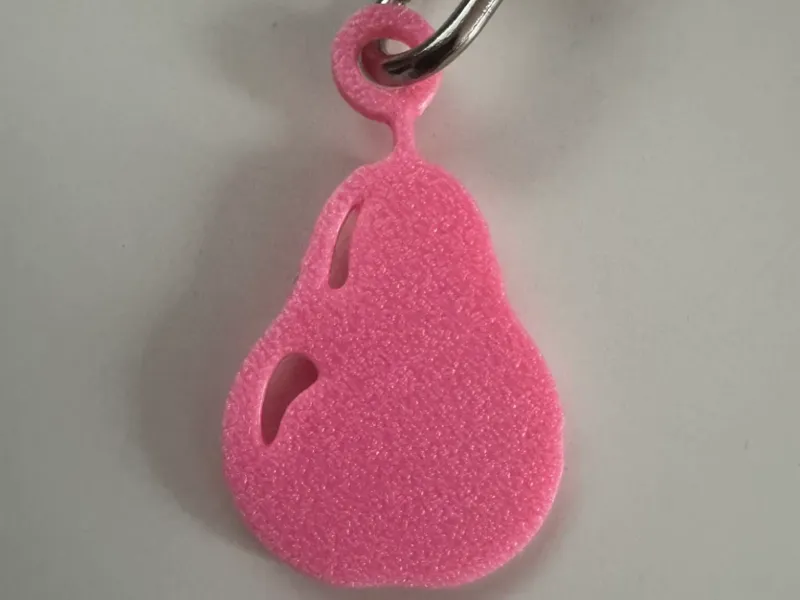 Natural Pear Shape Keychain
