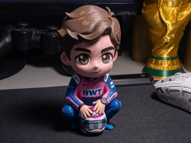 Franco Colapinto F1 Chibi Figurine | High-Detail Racing Prin