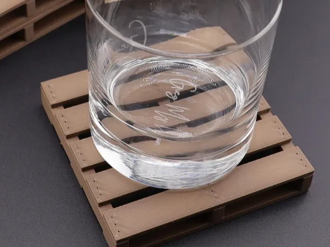 wood crate coaster