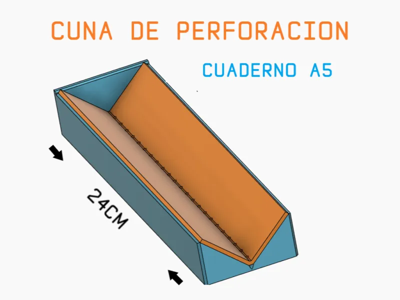 Cuna de perforaciôn 24 cm Encuadernado A5