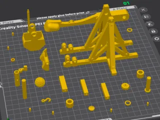 Working catapult (assembly required)