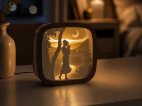 Moederdag Schaduwdoos Lamp