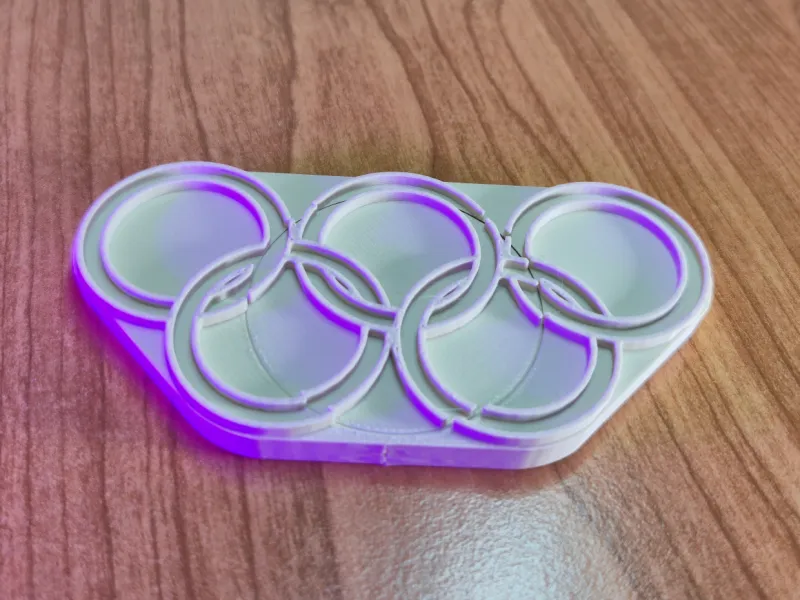 Olympic Rings Spinner – Rotating Alignment Fidget