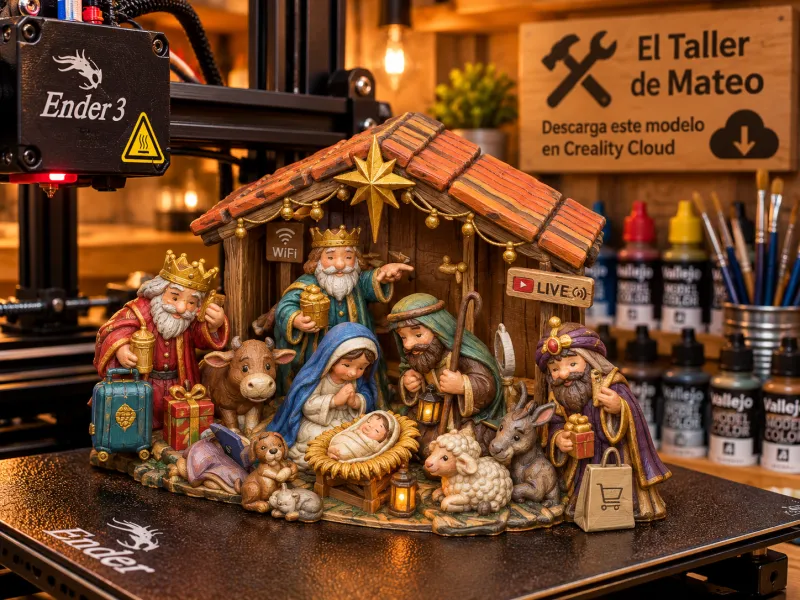 Crèche de Noël Geek – L'Atelier de Mateo