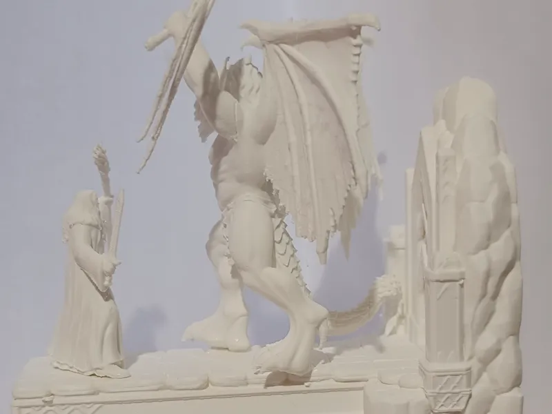 Batalla de Gandalf contra el Balrog en Moria