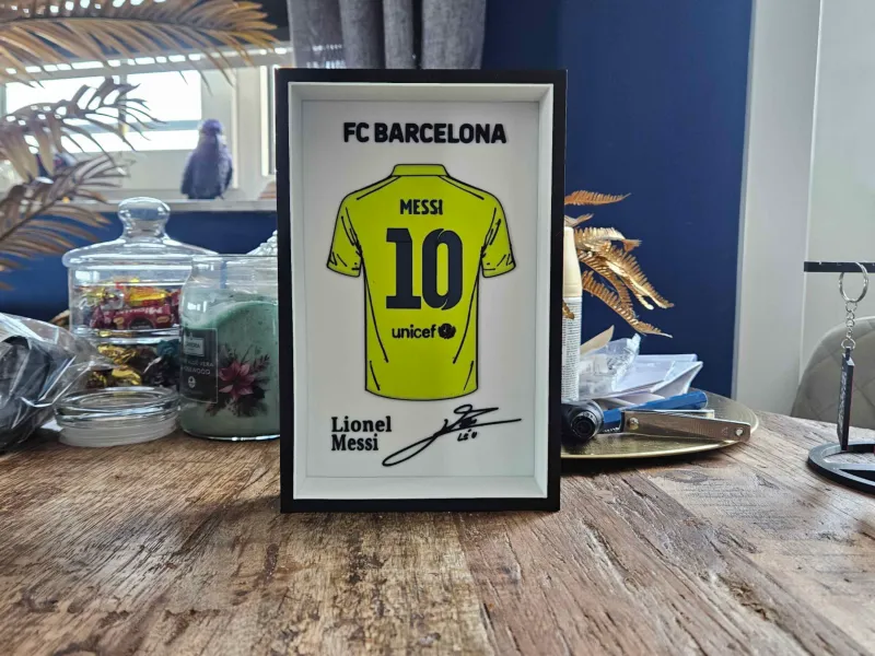 FC Barcelona Lionel Messi Jersey display