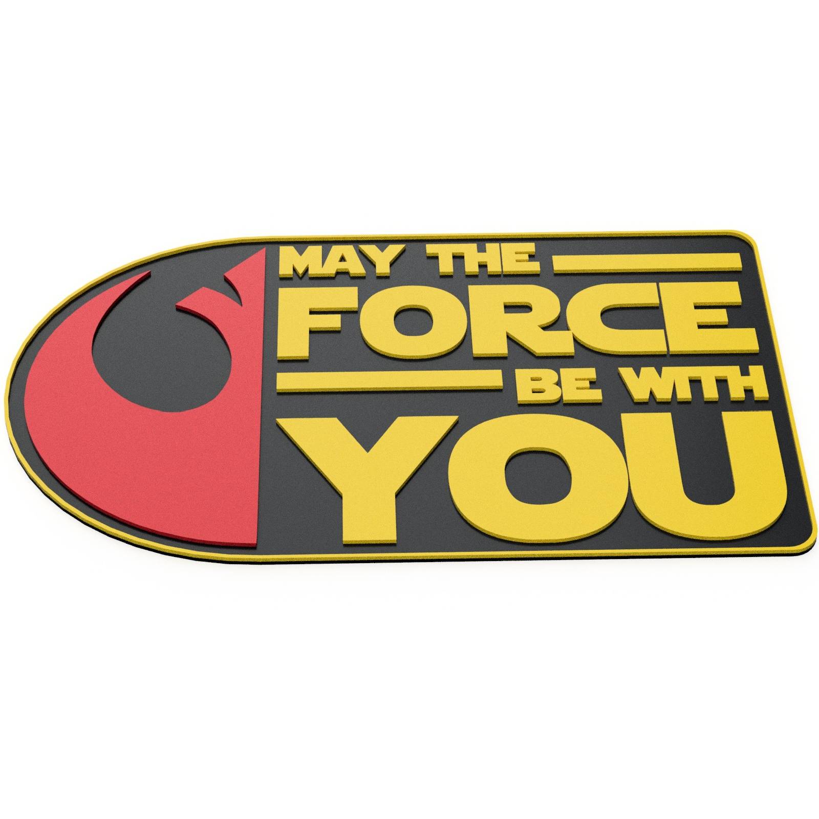 Easy Print Star Wars Day May The Force Be With You Sign
