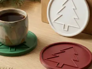 Christmas Tree Coaster - Festive Decor