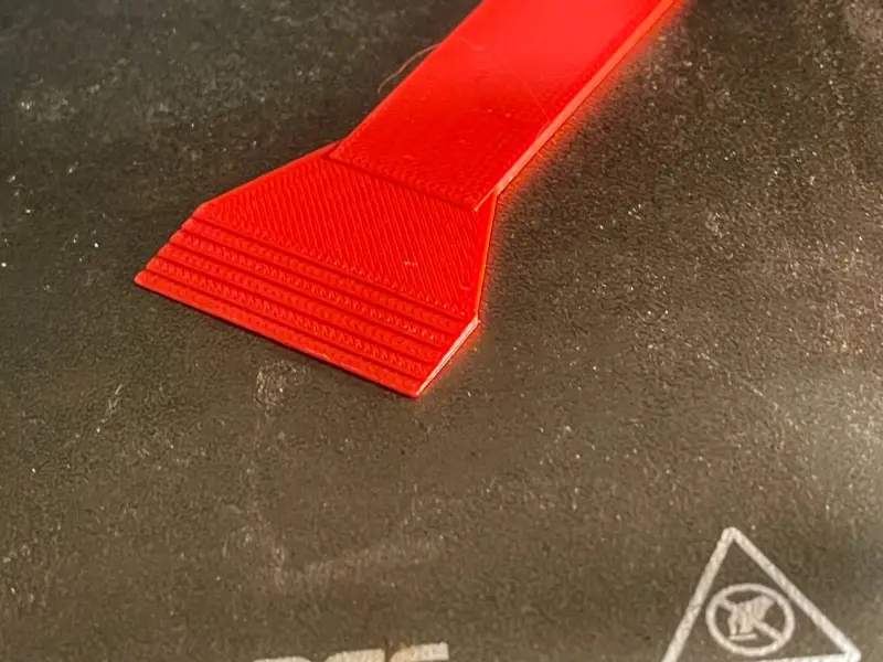 bed scraper print in place