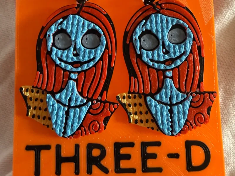 Knit Sally Nightmare Before Christmas Earrings