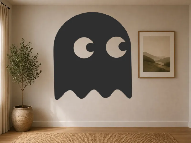 silueta fantasma pacman