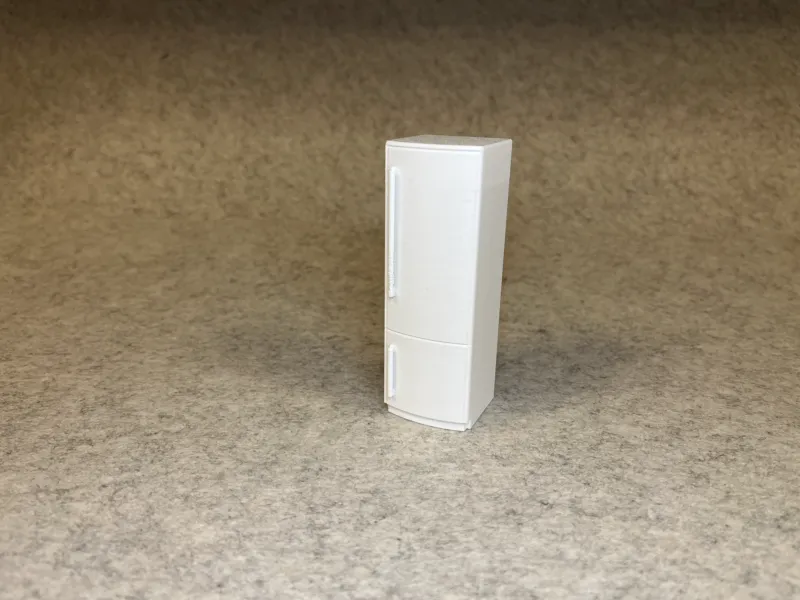 Dollhouse refrigerator miniature house fridge 1:18