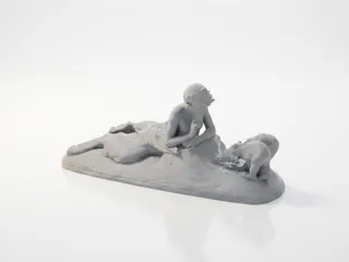 Iron Pan Et Oursons Classical Sculpture 3D Printable