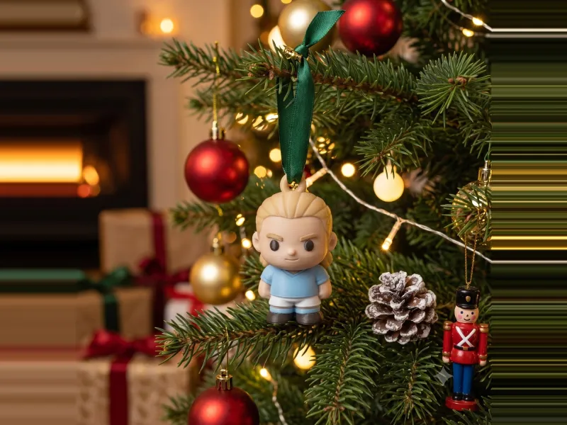 Erling Haaland Christmas Ornament - Football Tree Decoration