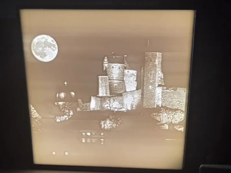 Stolpen bei vollmond