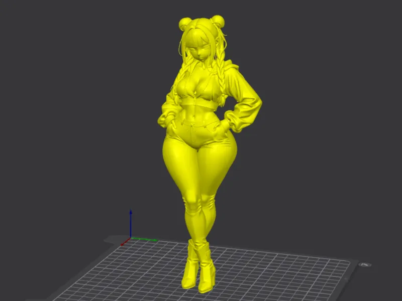 Streetwear Casual Girl 3D Model