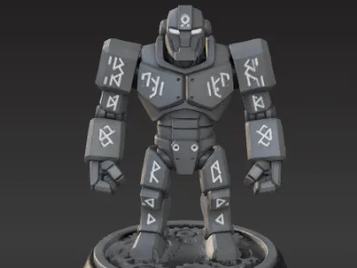 Runic Iron Golem – The Sigilbound Warden - Noah0x03