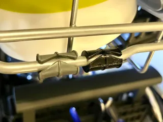 TPU clip-on bumper for dishwasher drawer