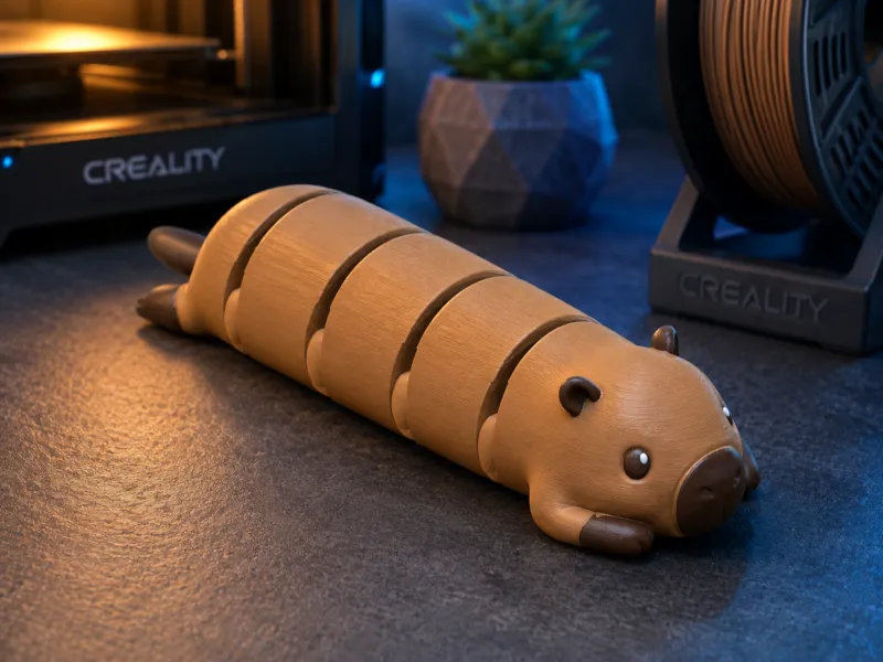 Flexi Capybara – Articulated Capybara 3D Print