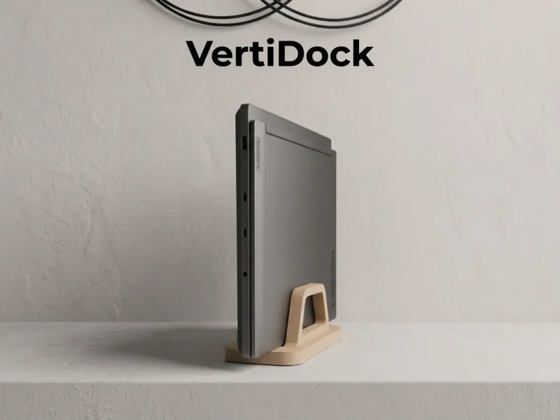 VertiDock - あらゆるノートPCにフィット（旧：ユニバーサルノートPCスタンド）
