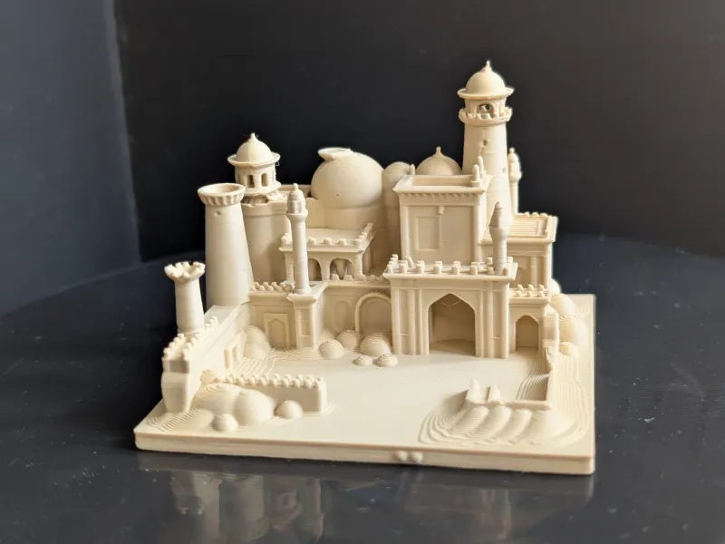 Middle Eastern Fortress Miniature