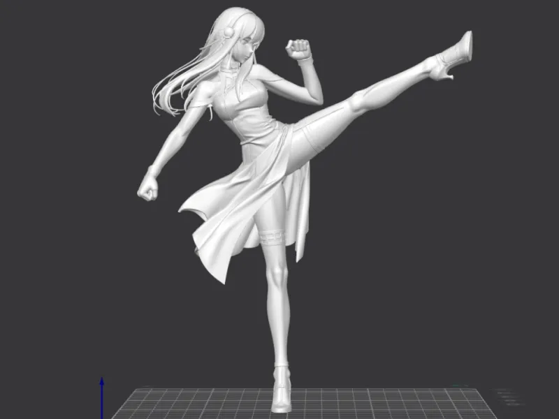 3D model  dynamic pose  character  sculpture