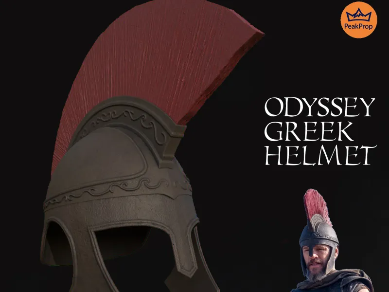 Odyssey Greek Helmet STL | Christopher Nolan's The Odyssey (