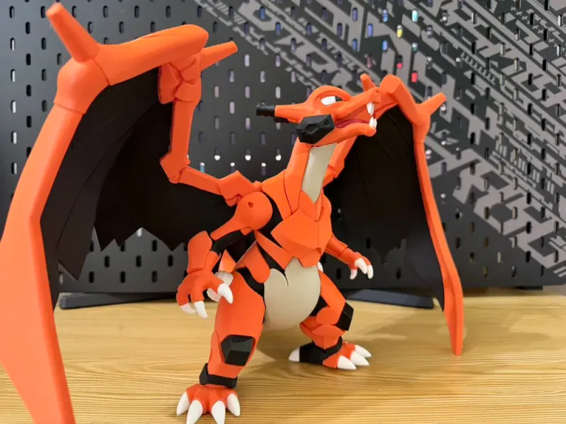 Mecha Pokémon Charizard No-AMS Multi-Part Statue