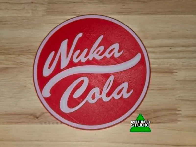 Raised Fallout Nuka Cola Soda Pop Sign