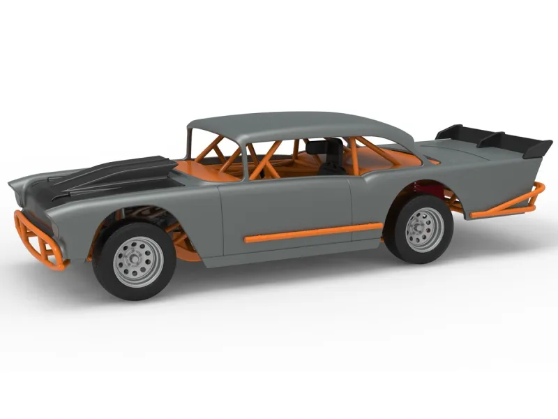 Vintage Dirt Modified stock car Version 9 Scale 1:25