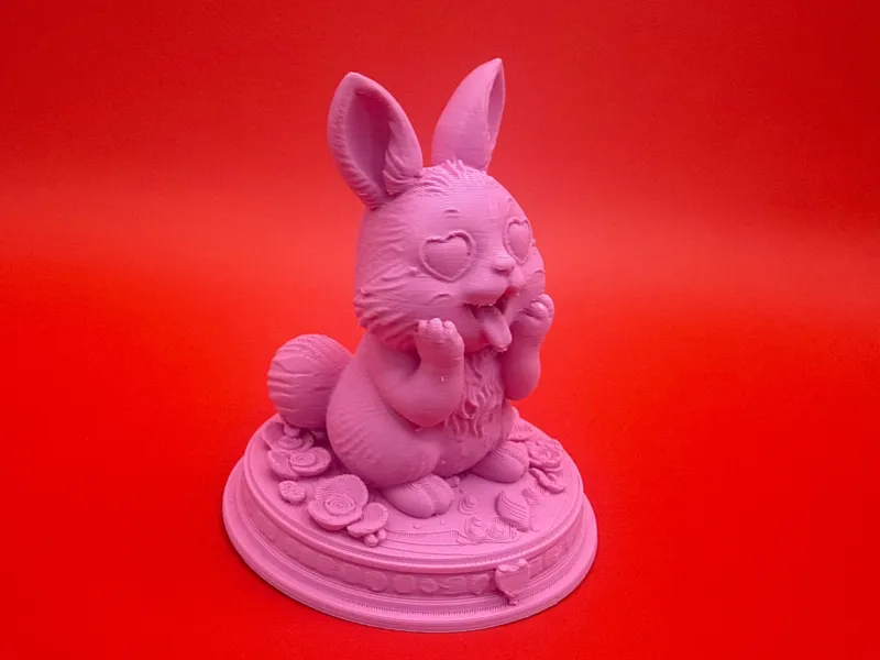 Rabbit with heart eyes