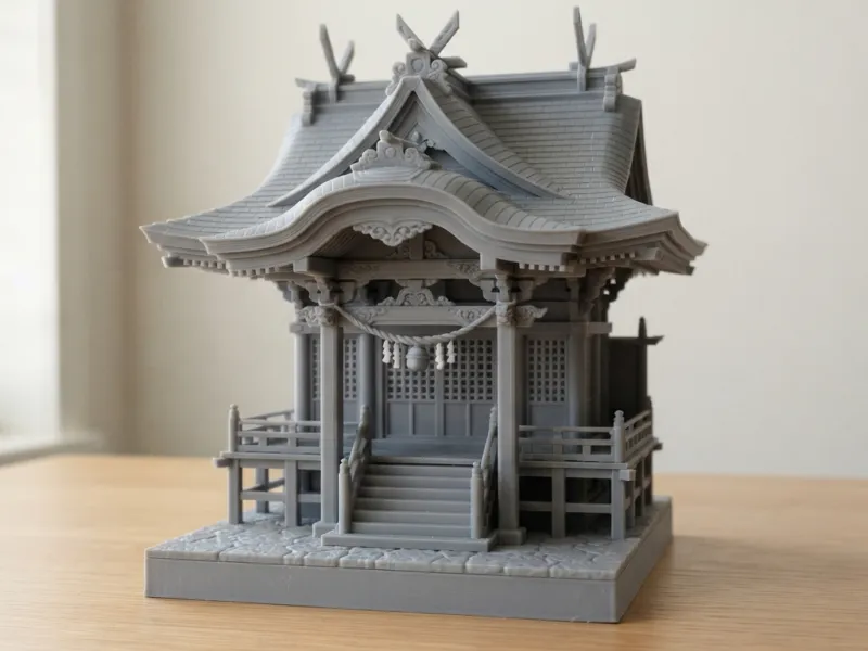 Miniature Wooden Shrine v2