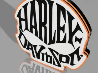 Harley Davidson Skull LED LIGHTBOX