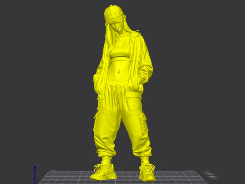 Casual Streetwear Girl in Hoodie & Cargo Pants
