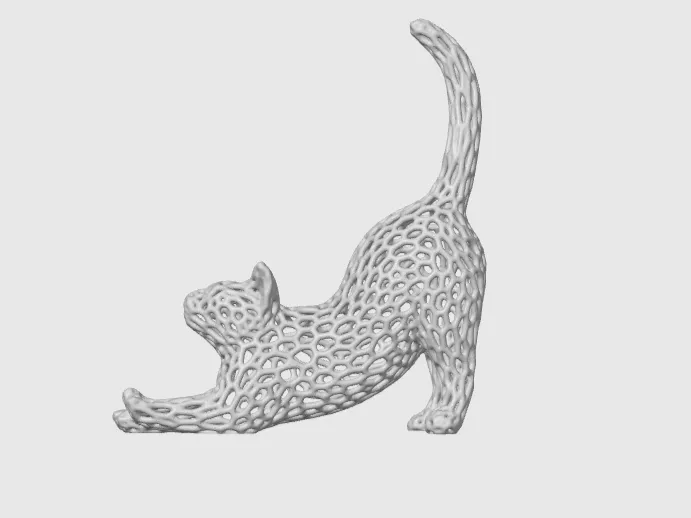 White Cat Sculpture